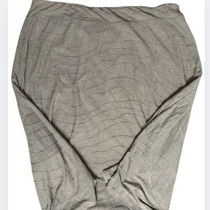 Cato Tan Elastic Waist Scalloped Midi Skirt Size 18/20